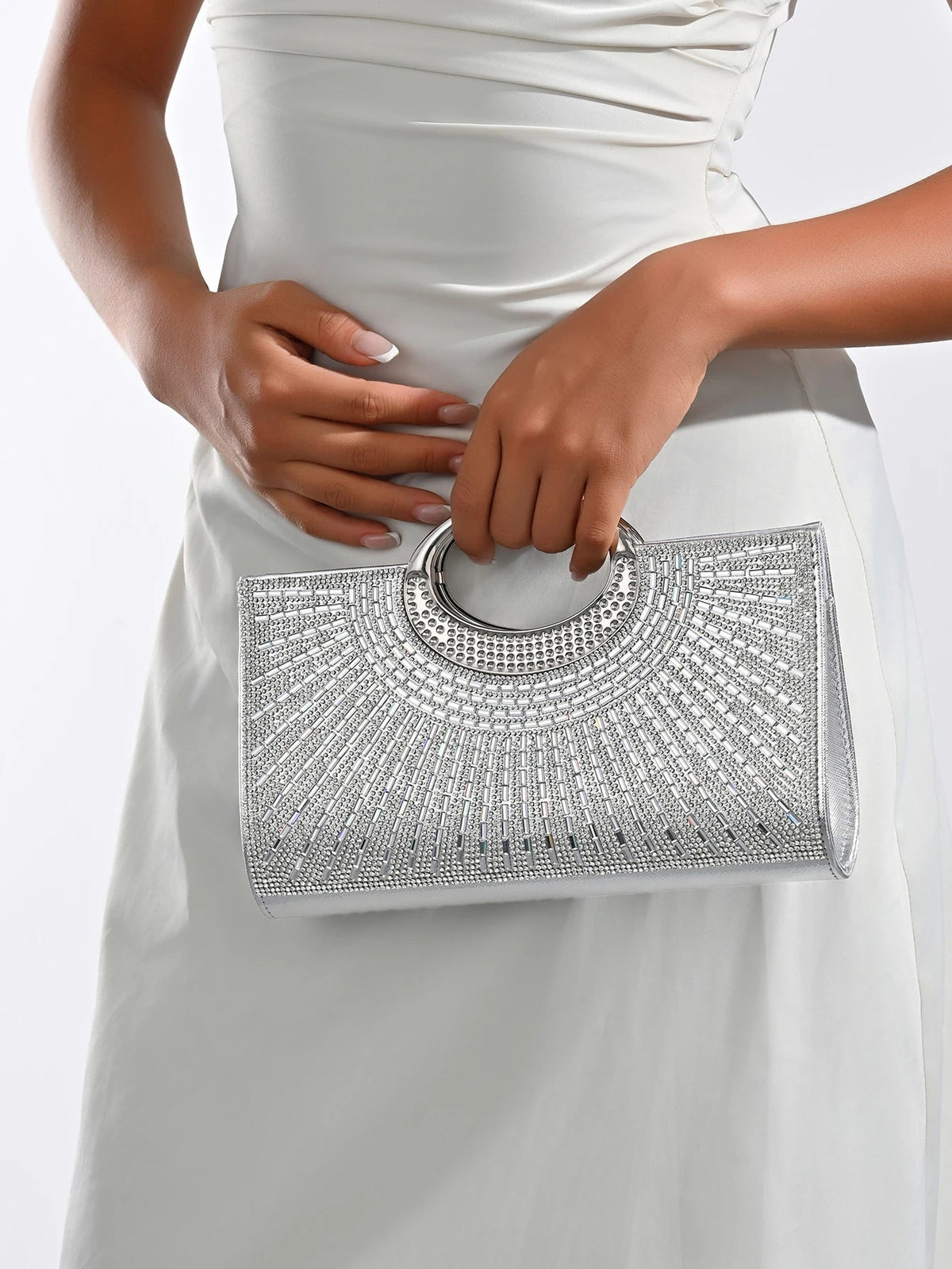 Retro Big-Ring Dinner Clutch - Luzilly Bridal & Apparel