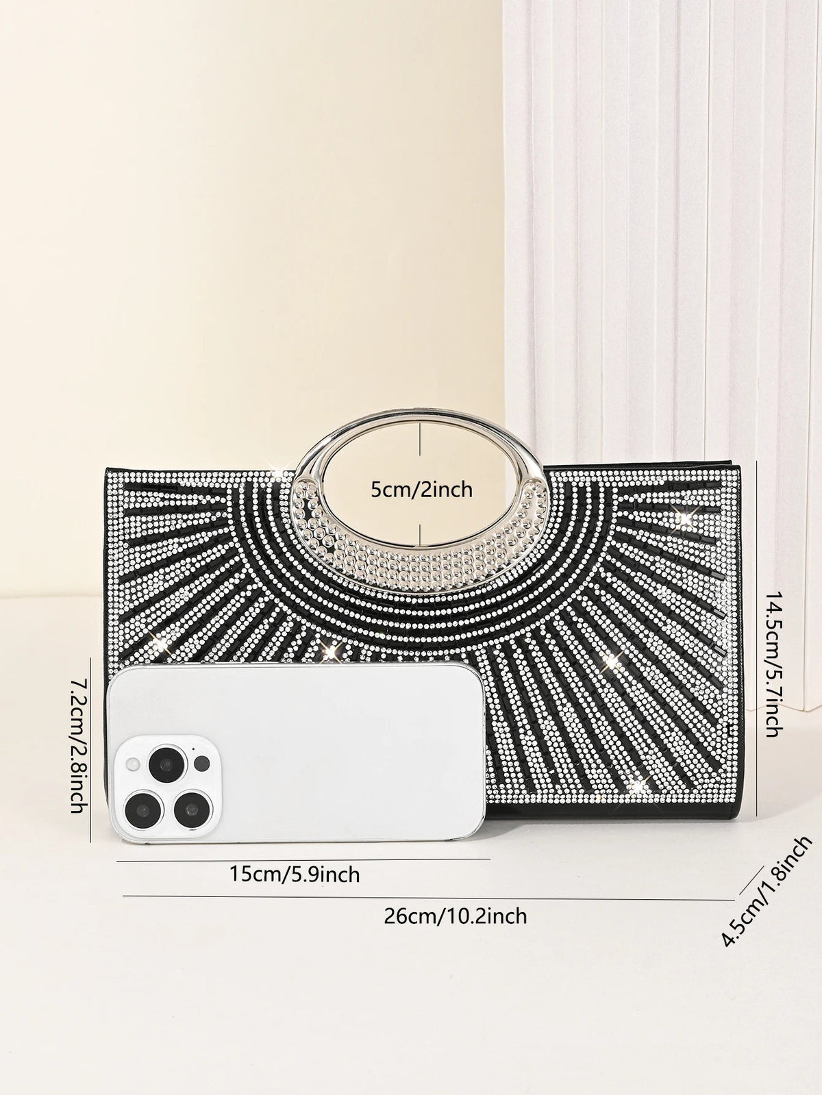Retro Big-Ring Dinner Clutch - Luzilly Bridal & Apparel