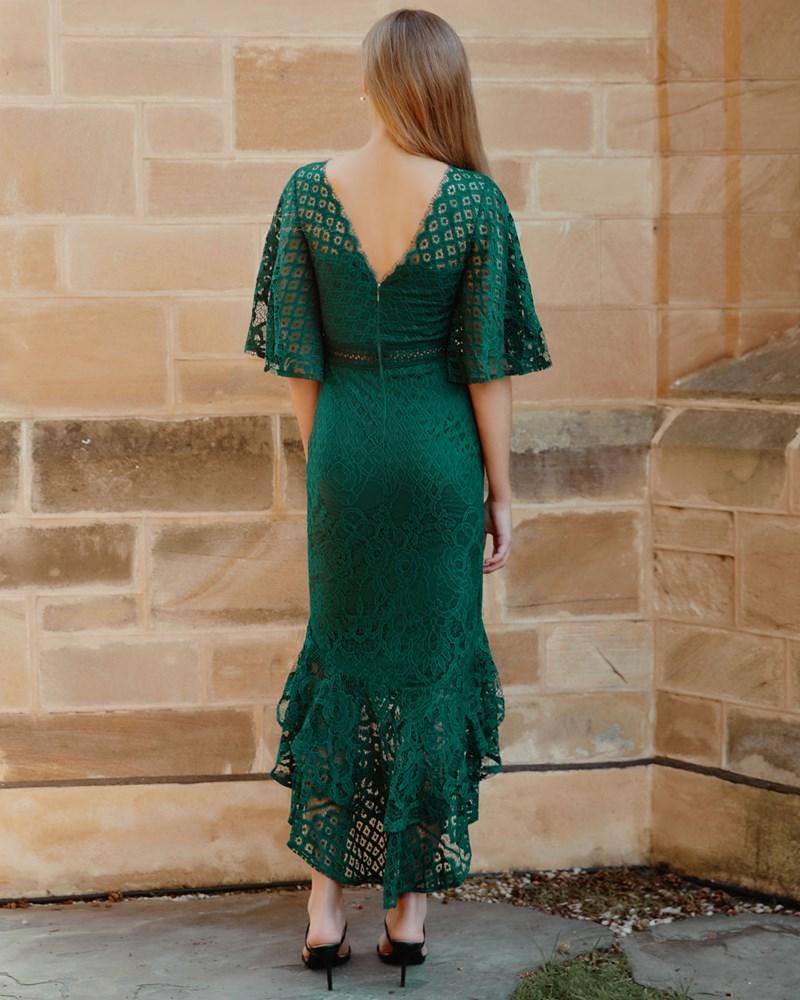 Reyna Dress - Emerald - Luzilly Bridal & Apparel