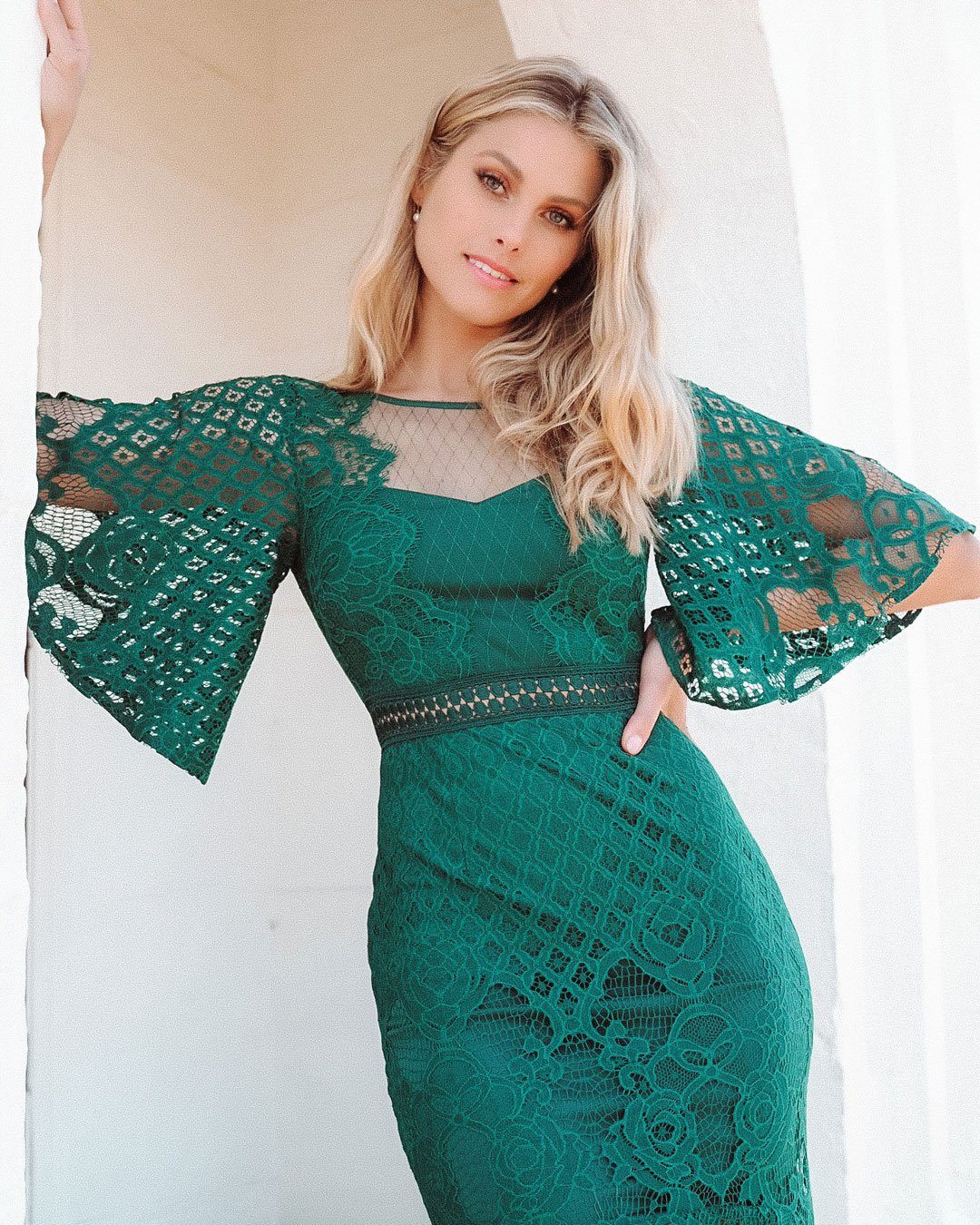Reyna Dress - Emerald - Luzilly Bridal & Apparel