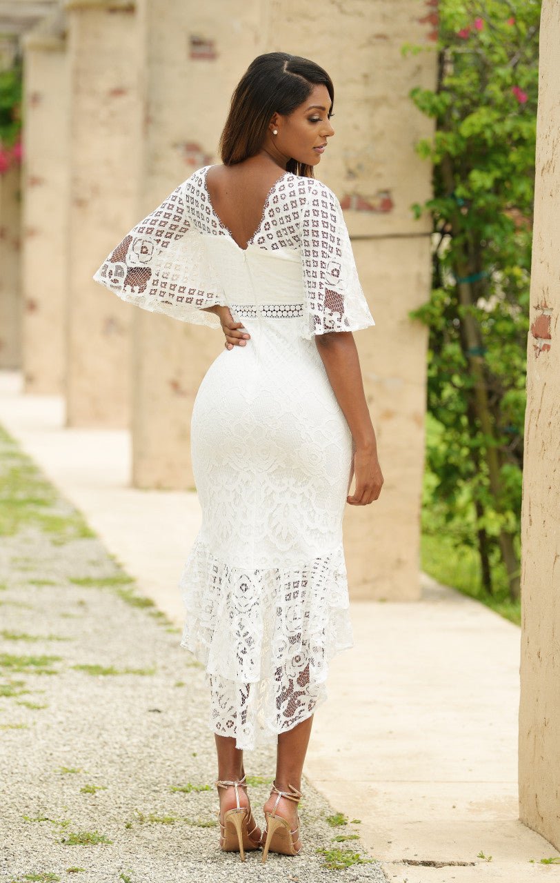 Reyna Dress - White - Luzilly Bridal & Apparel
