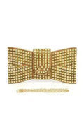 Rhinestone Bow Evening Clutch - Luzilly Bridal & Apparel