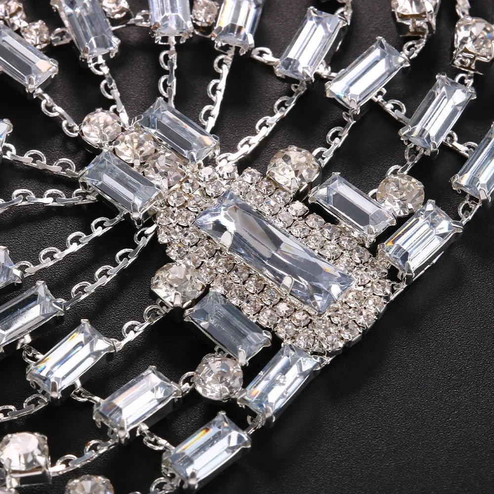 Rhinestone Bridal Headband Hat Forehead Hair Accessories Fashion Jewelry Wedding Crystal Head Chain Women Headpiece Gifts - Luzilly Bridal & Apparel