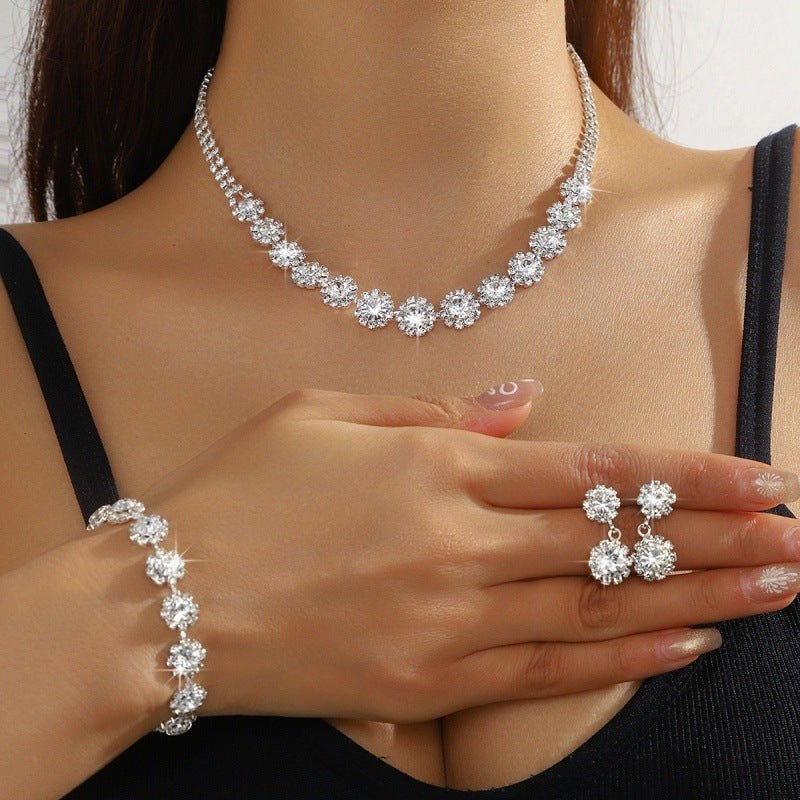 Rhinestone Bridal Jewelry Set - Luzilly Bridal & Apparel