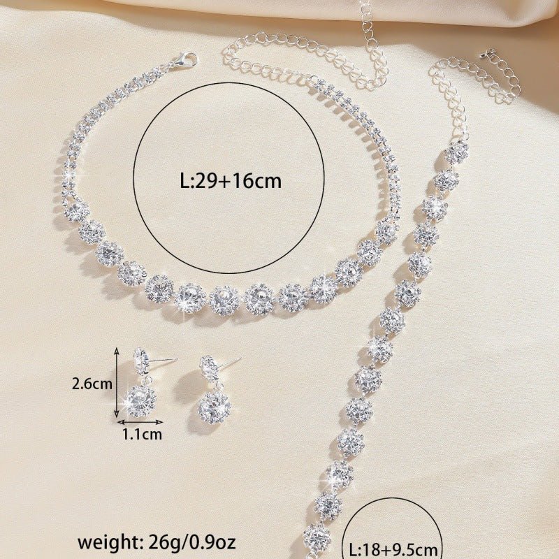 Rhinestone Bridal Jewelry Set - Luzilly Bridal & Apparel