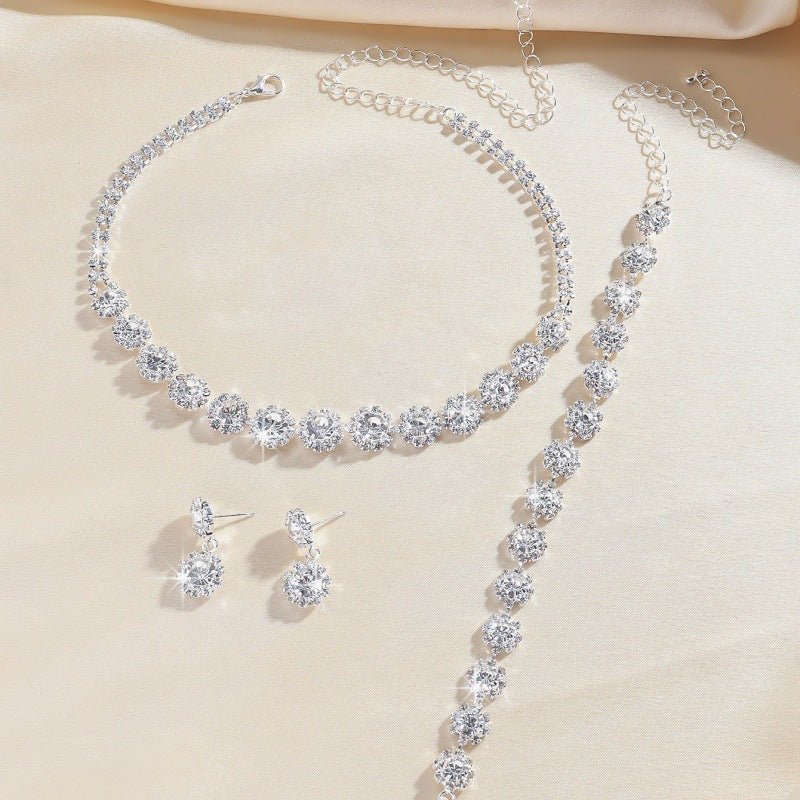 Rhinestone Bridal Jewelry Set - Luzilly Bridal & Apparel