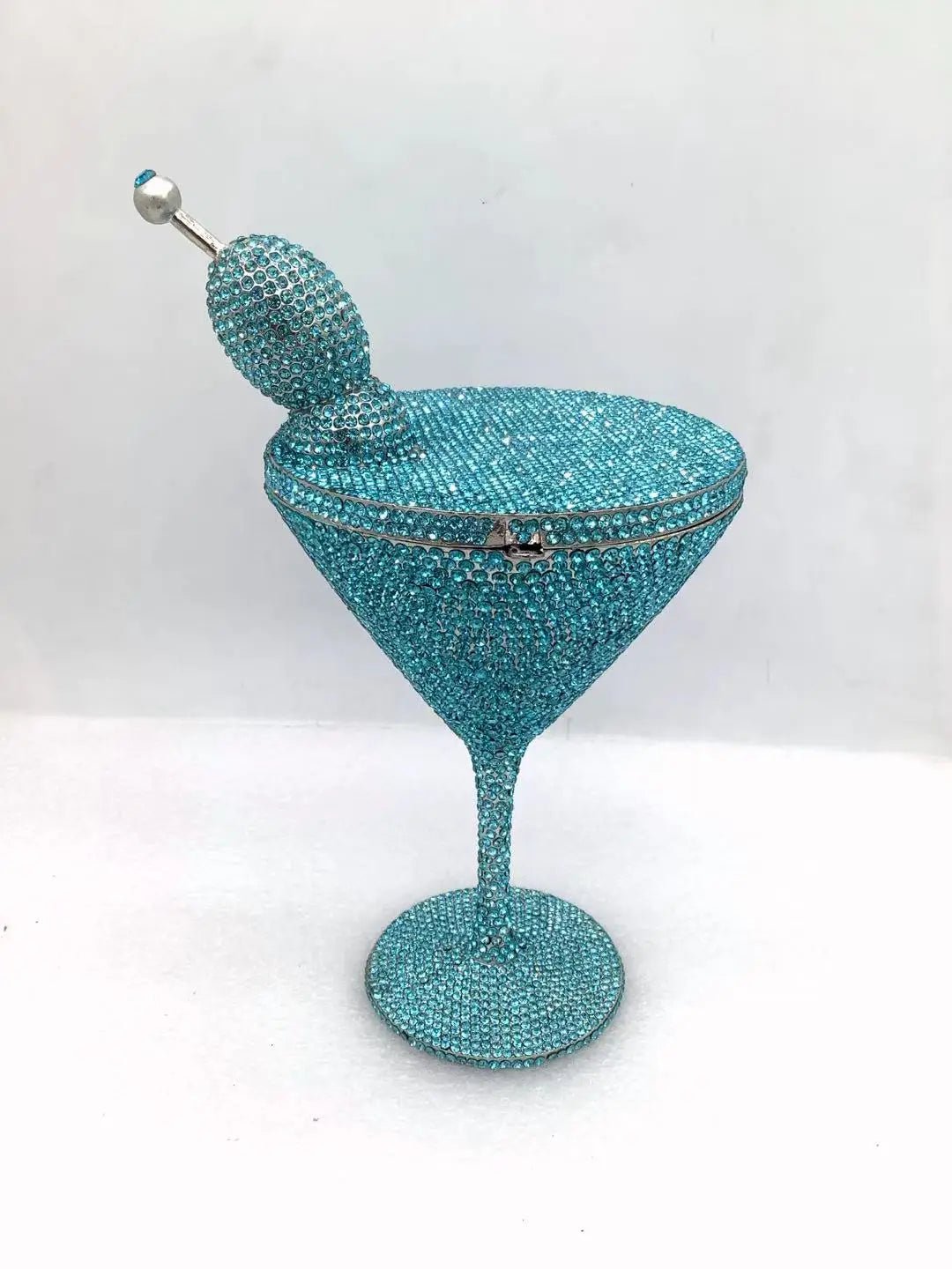 Rhinestone Bucket Evening Clutch - Luzilly Bridal & Apparel