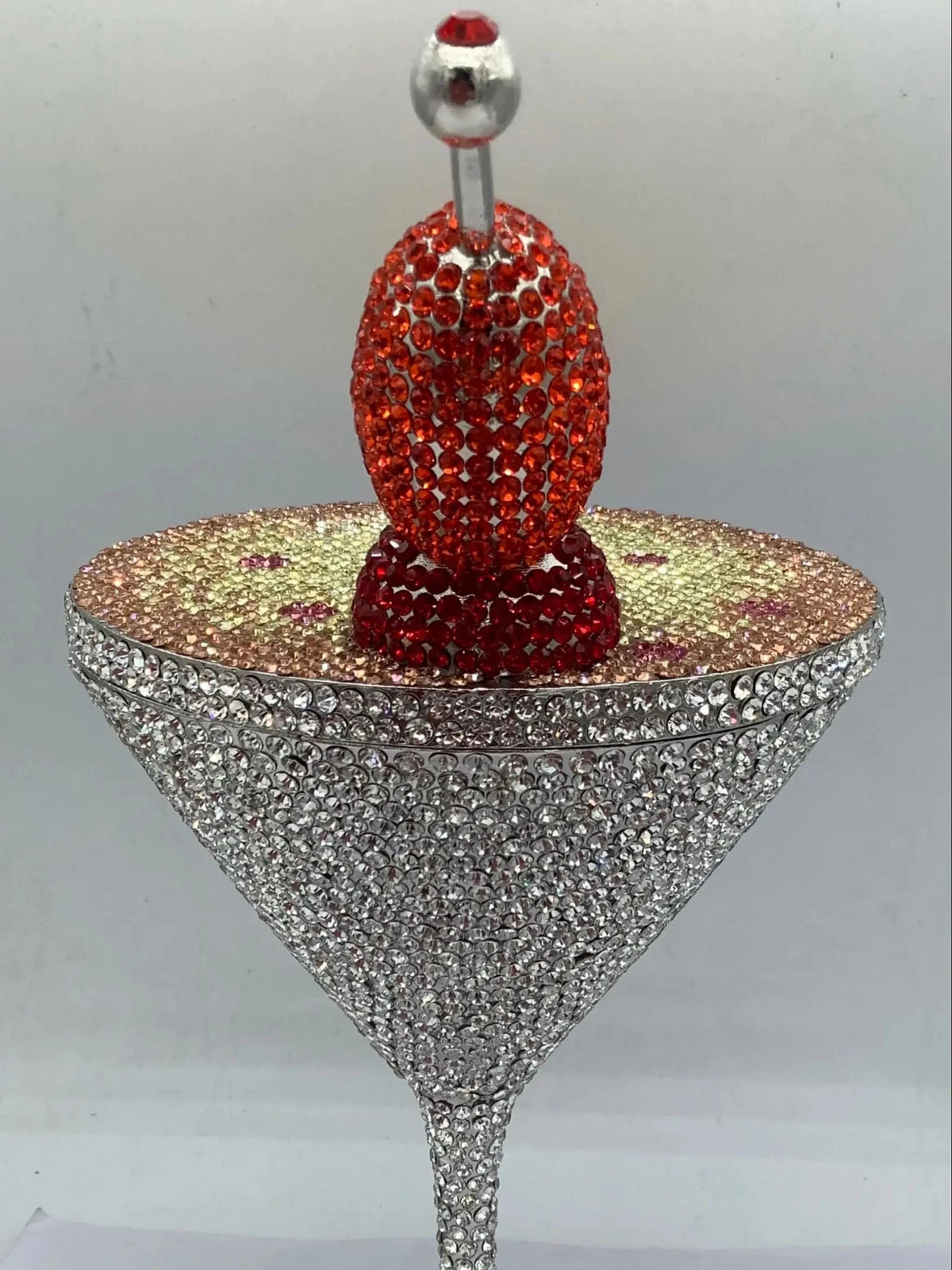 Rhinestone Bucket Evening Clutch - Luzilly Bridal & Apparel