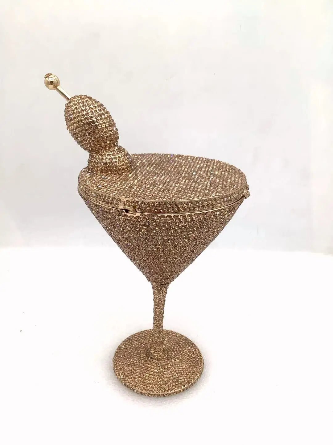 Rhinestone Bucket Evening Clutch - Luzilly Bridal & Apparel