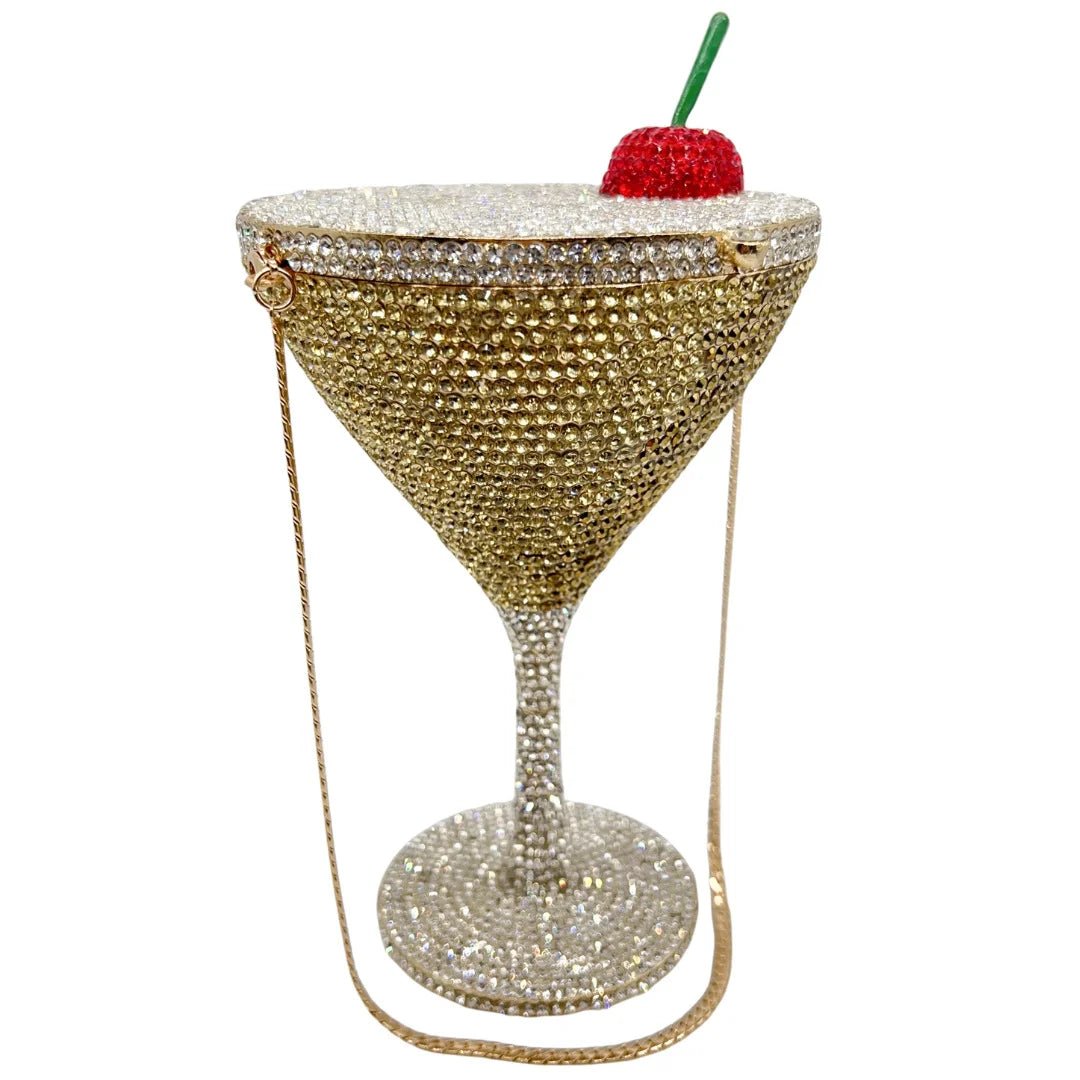 Rhinestone Bucket Evening Clutch - Luzilly Bridal & Apparel
