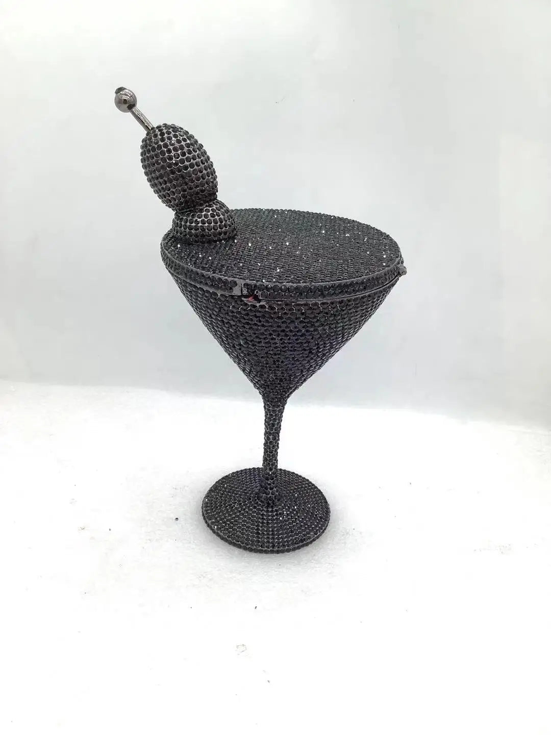 Rhinestone Bucket Evening Clutch - Luzilly Bridal & Apparel