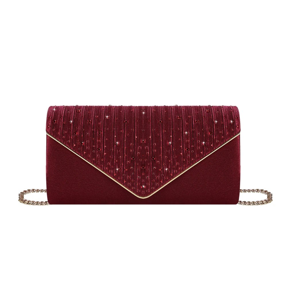 Rhinestone Clutch & Jewelry Set - Luzilly Bridal & Apparel