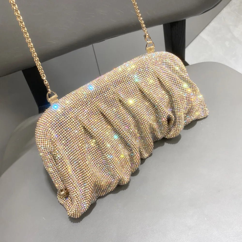 Rhinestone Crystal Evening Clutch - Luzilly Bridal & Apparel