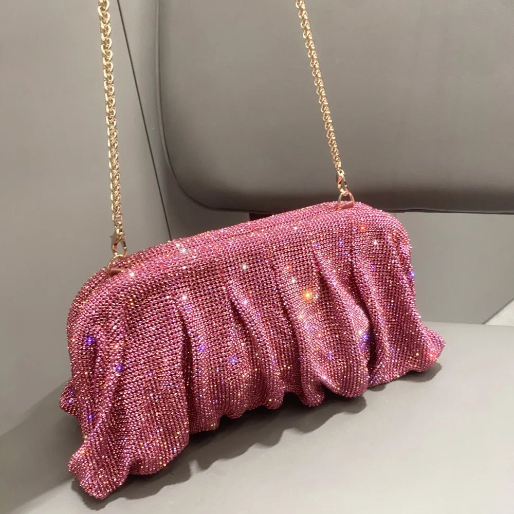Rhinestone Crystal Evening Clutch - Luzilly Bridal & Apparel