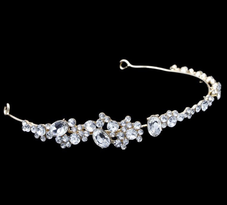 Rhinestone headband diadem wedding dress accessories - Luzilly Bridal & Apparel