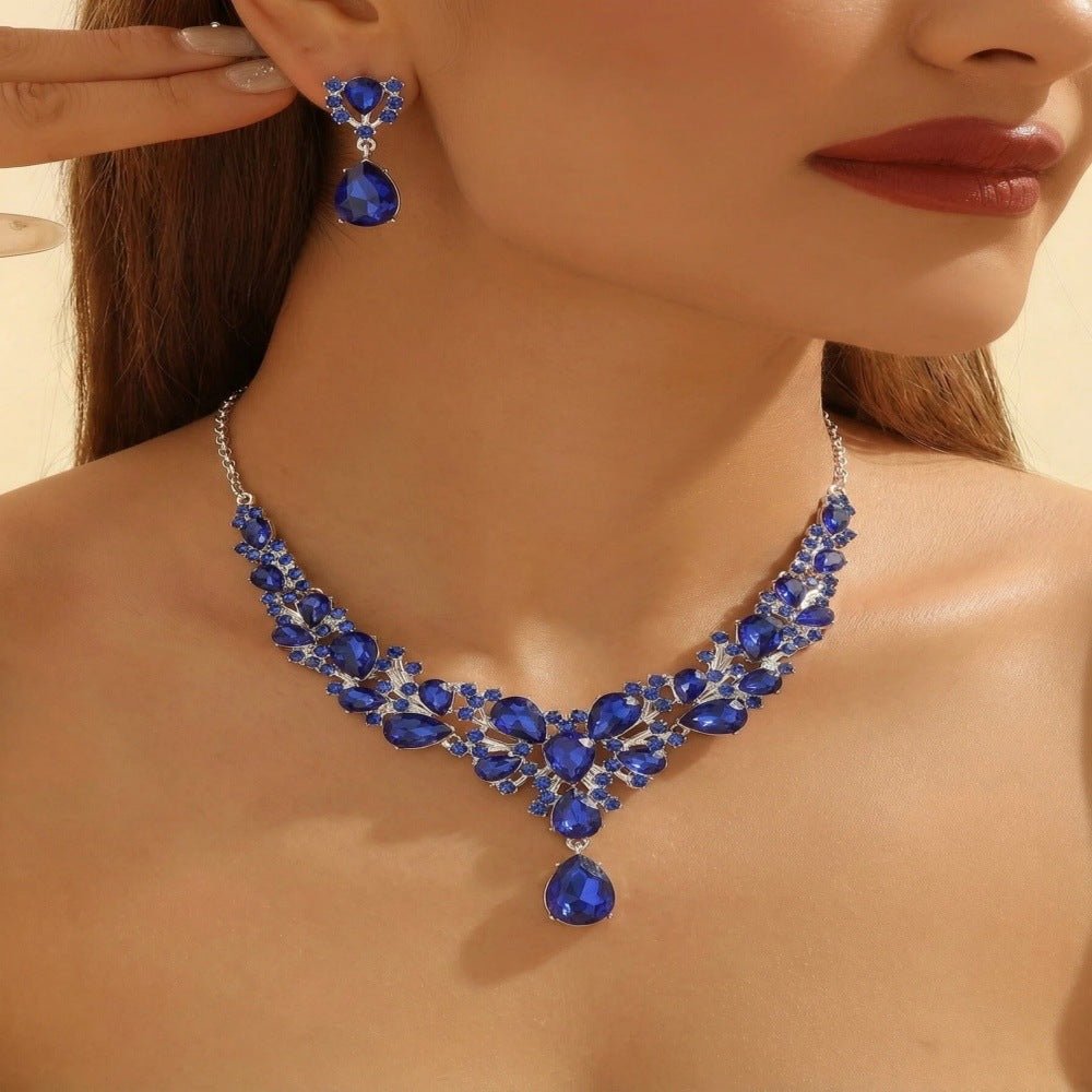 Rhinestone Party Jewelry Set - Luzilly Bridal & Apparel