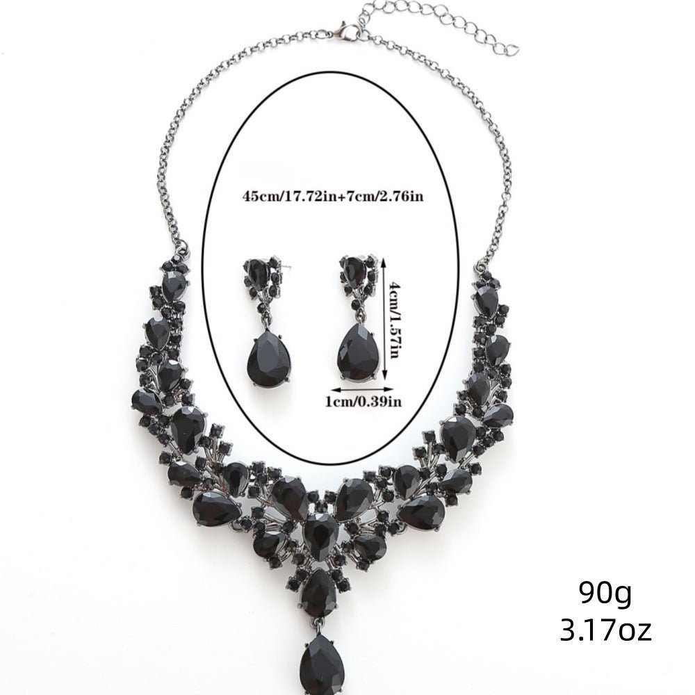 Rhinestone Party Jewelry Set - Luzilly Bridal & Apparel