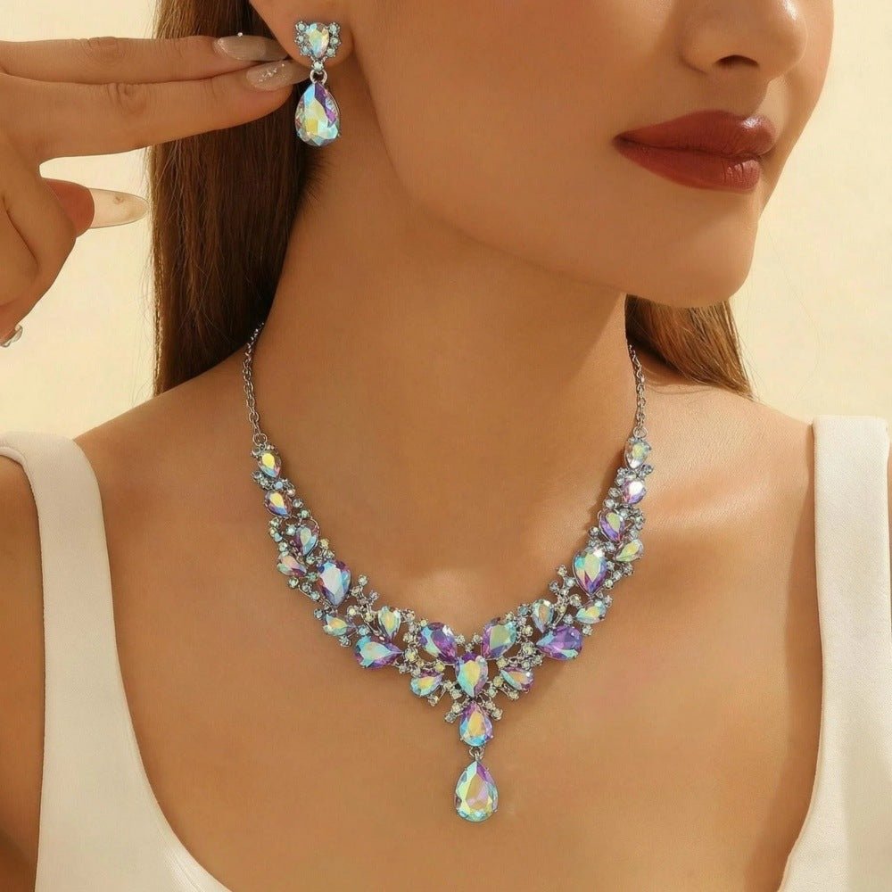 Rhinestone Party Jewelry Set - Luzilly Bridal & Apparel