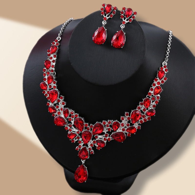 Rhinestone Party Jewelry Set - Luzilly Bridal & Apparel