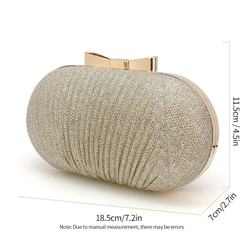 Rhinestone Shell Evening Clutch - Luzilly Bridal & Apparel