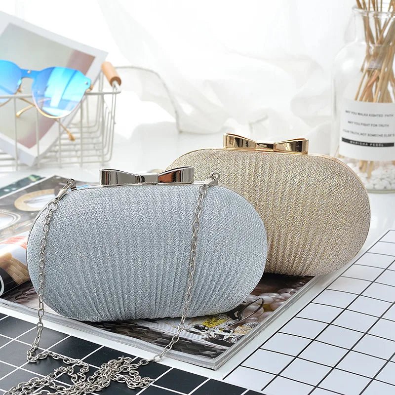 Rhinestone Shell Evening Clutch - Luzilly Bridal & Apparel