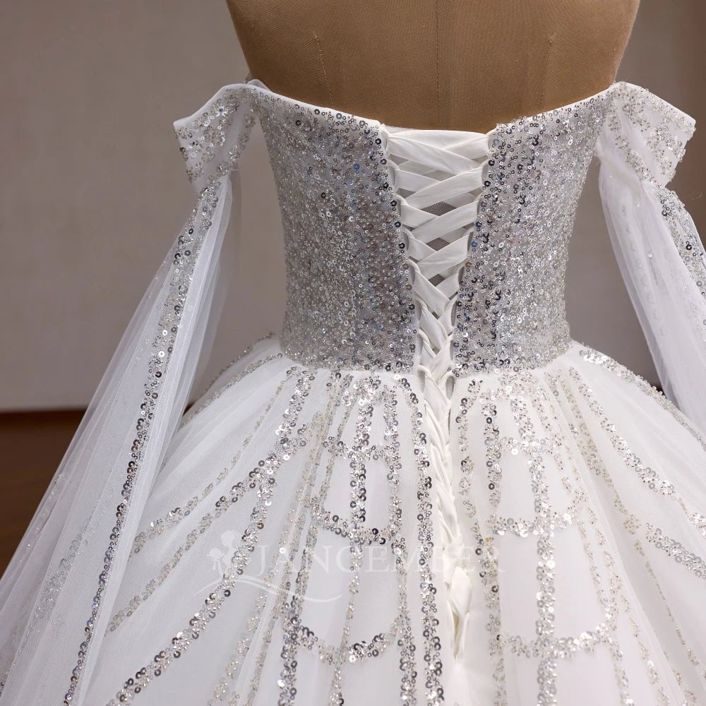 Romantic Bohemian Lace Wedding Gown - Luzilly Bridal & Apparel
