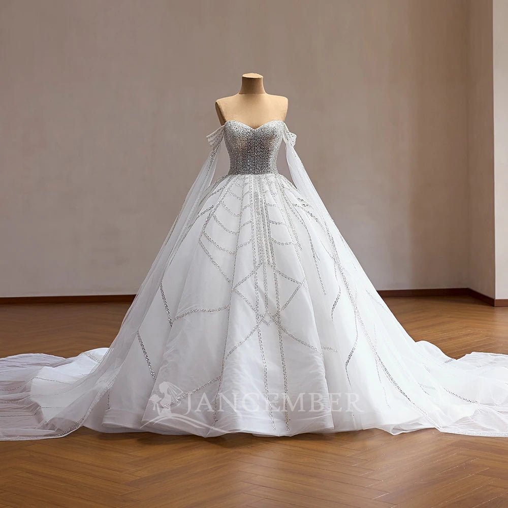 Romantic Bohemian Lace Wedding Gown - Luzilly Bridal & Apparel