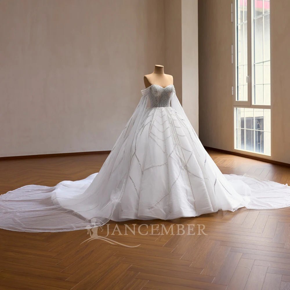 Romantic Bohemian Lace Wedding Gown - Luzilly Bridal & Apparel