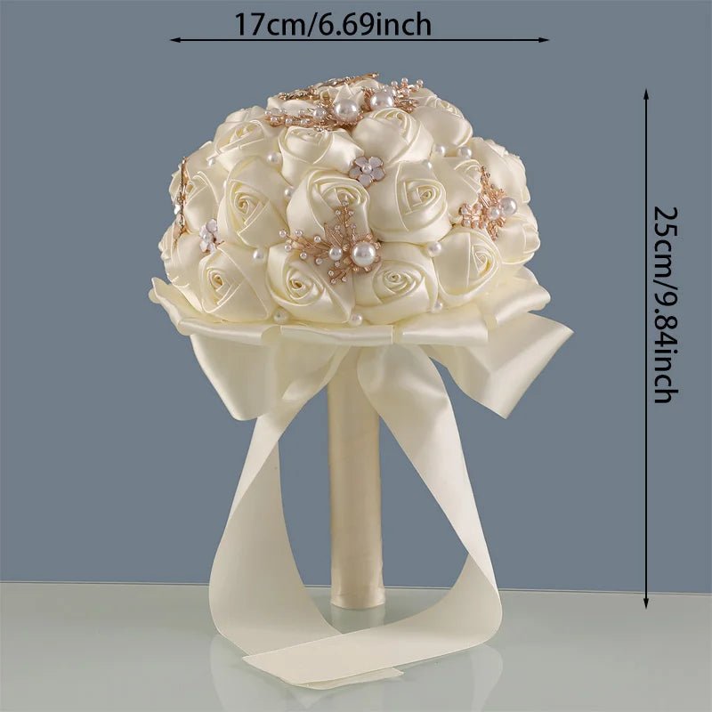 Romantic Bouquet with Bow Detail - Luzilly Bridal & Apparel