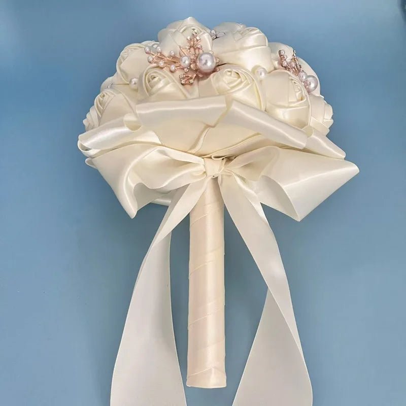 Romantic Bouquet with Bow Detail - Luzilly Bridal & Apparel