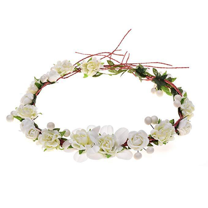 Rose Flower Crown Headband - Luzilly Bridal & Apparel