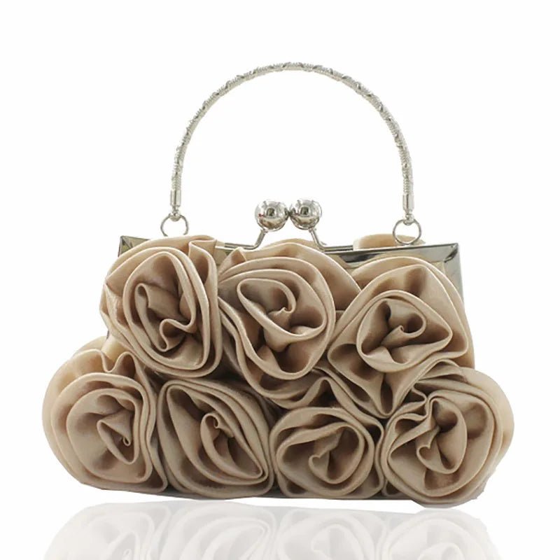 Rose Flower Minaudiere Clutch - Luzilly Bridal & Apparel