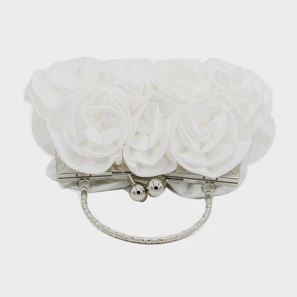 Rose Flower Minaudiere Clutch - Luzilly Bridal & Apparel