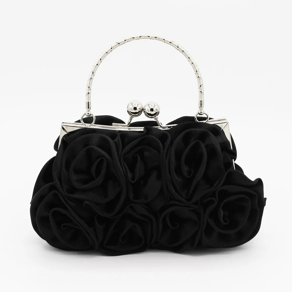 Rose Flower Minaudiere Clutch - Luzilly Bridal & Apparel