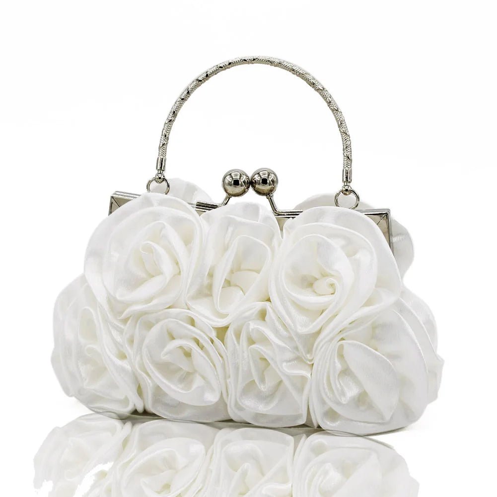 Rose Flower Minaudiere Clutch - Luzilly Bridal & Apparel
