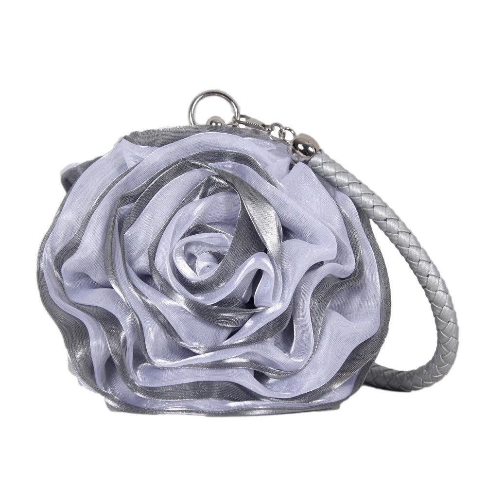 Rose Flower Silk Clutch — Bridesmaid Gift - Luzilly Bridal & Apparel