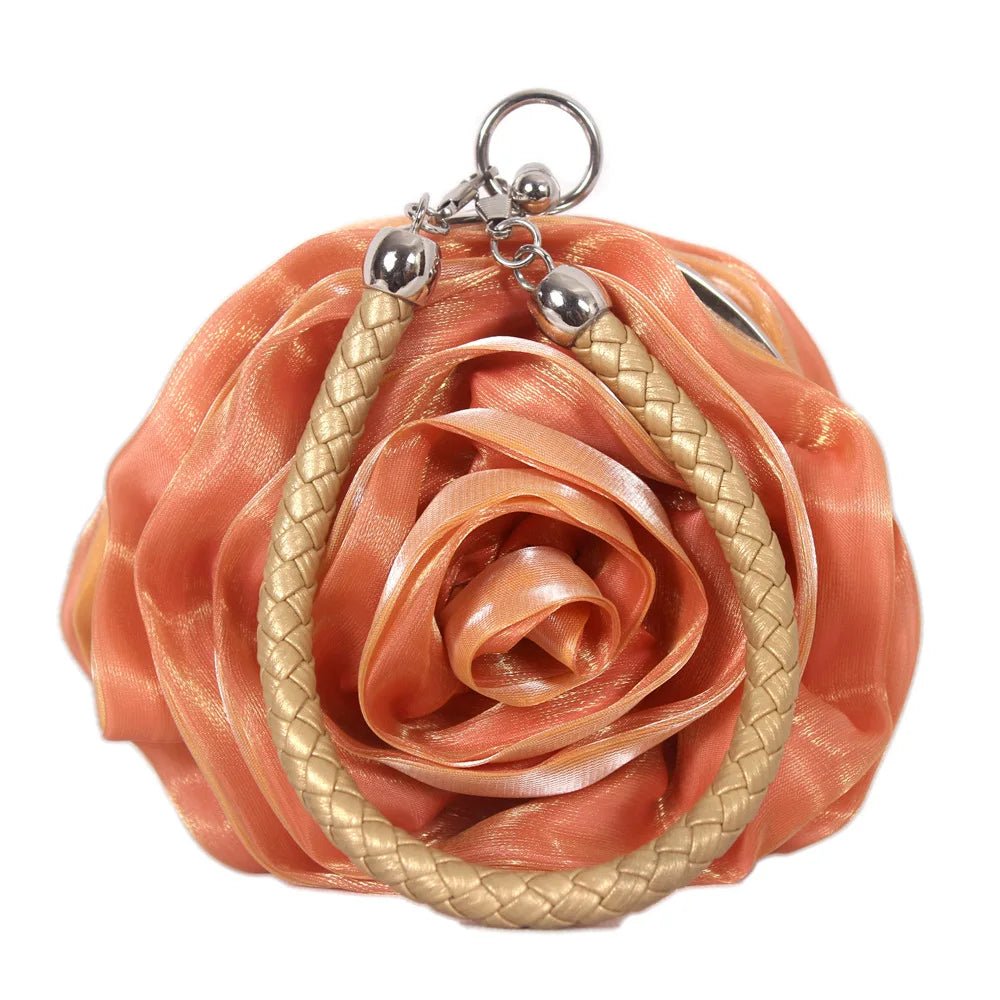 Rose Flower Silk Clutch — Bridesmaid Gift - Luzilly Bridal & Apparel