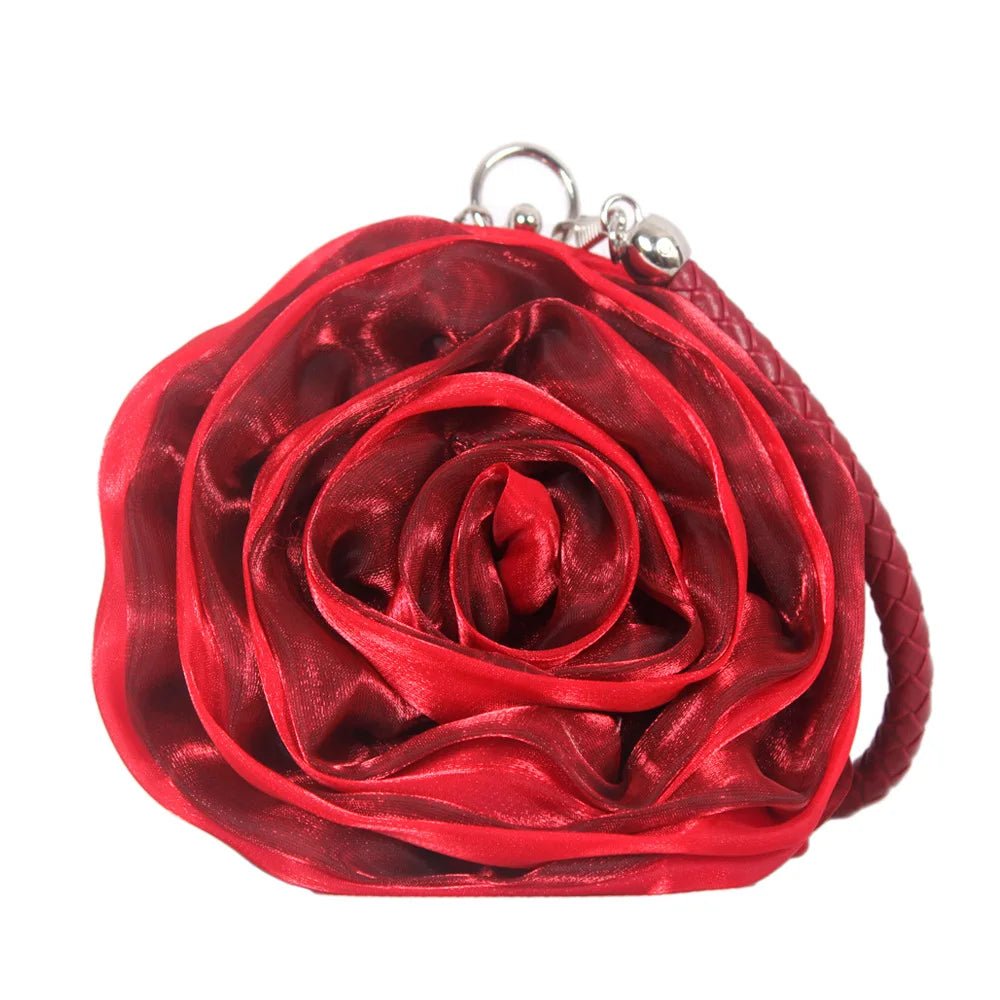 Rose Flower Silk Clutch — Bridesmaid Gift - Luzilly Bridal & Apparel