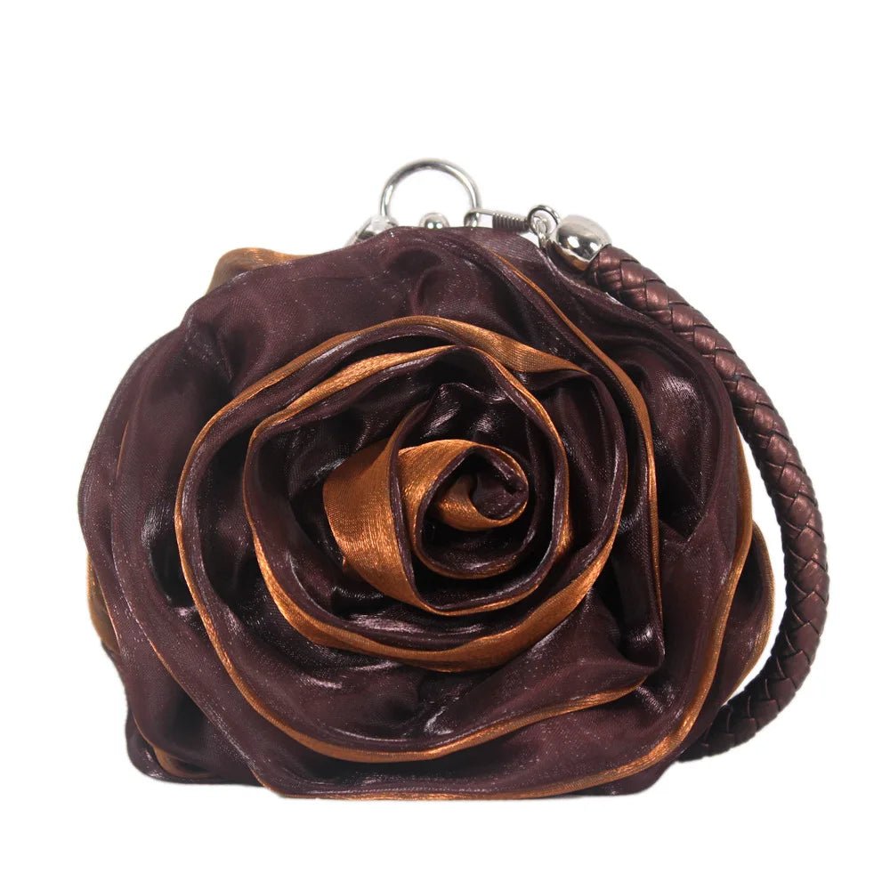 Rose Flower Silk Clutch — Bridesmaid Gift - Luzilly Bridal & Apparel