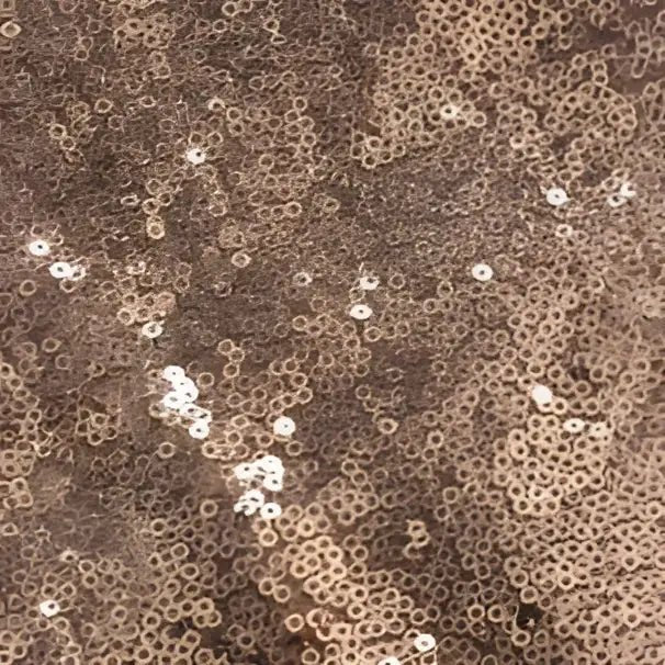 Rose Gold Sequined One-Shoulder Bridesmaid Dress - Luzilly Bridal & Apparel