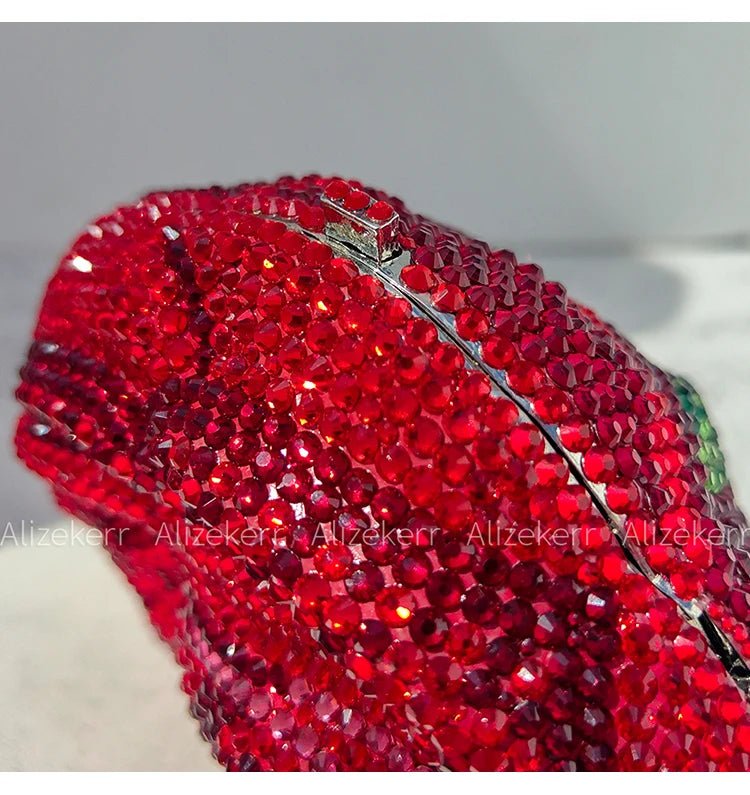 Rose-Shaped Flower Evening Clutch - Luzilly Bridal & Apparel
