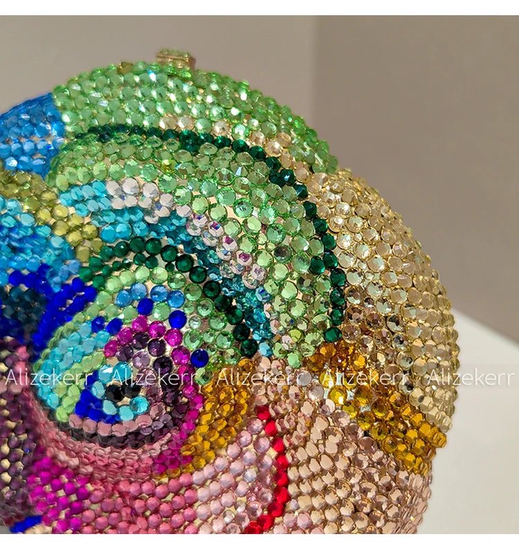 Rose-Shaped Flower Evening Clutch - Luzilly Bridal & Apparel