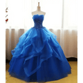 Royal Blue One-Shoulder Cocktail Dress - Luzilly Bridal & Apparel