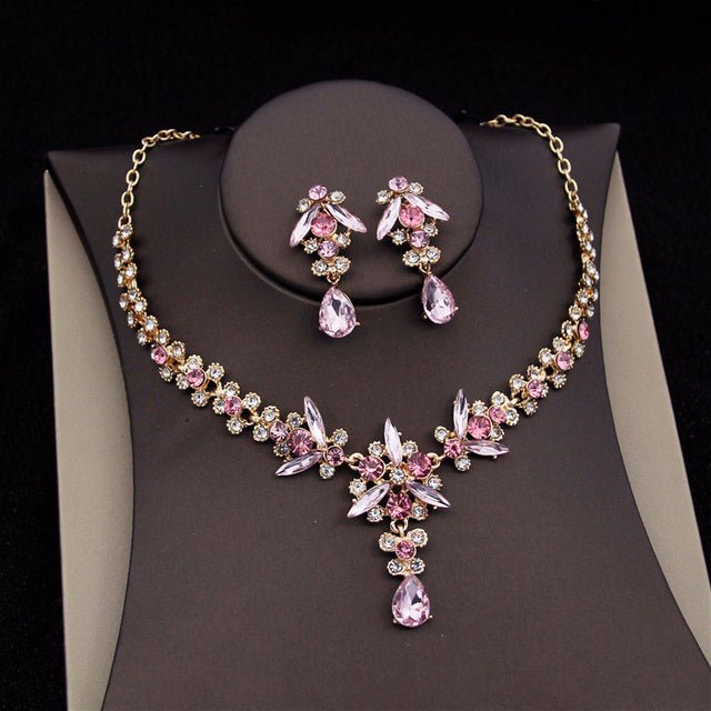 Royal Queen Bridal Jewelry Sets For Women Luxury Tiaras Crow - Luzilly Bridal & Apparel