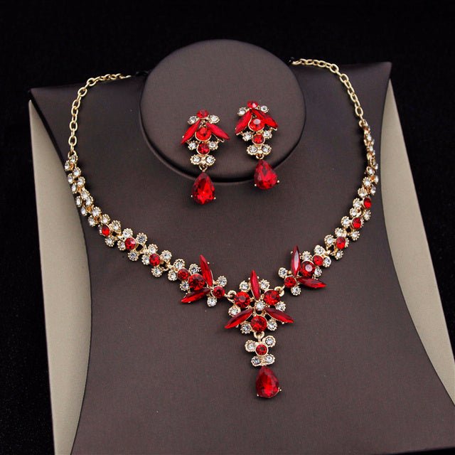 Royal Queen Bridal Jewelry Sets For Women Luxury Tiaras Crow - Luzilly Bridal & Apparel