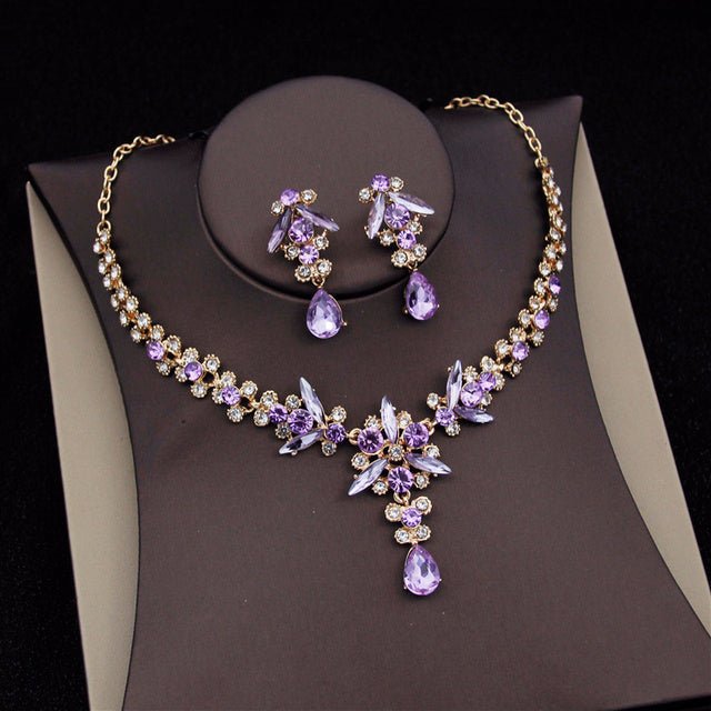 Royal Queen Bridal Jewelry Sets For Women Luxury Tiaras Crow - Luzilly Bridal & Apparel