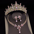 Royal Queen Bridal Jewelry Sets For Women Luxury Tiaras Crow - Luzilly Bridal & Apparel