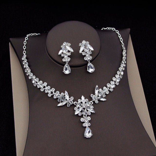 Royal Queen Bridal Jewelry Sets For Women Luxury Tiaras Crow - Luzilly Bridal & Apparel