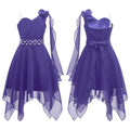 Ruched Appliqué Chiffon Girls Party Dress - Luzilly Bridal & Apparel