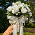 Rustic Wheat and Greenery Wedding Bouquet - Luzilly Bridal & Apparel